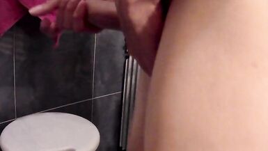 Shaving and wearing sport clothes See through shorts TEASING - 9 image