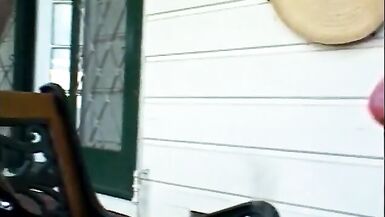 Ugly dyke Raquel in black latex outfit makes dude fucked - 3 image