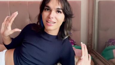 Femboy in Latex Takes 9-Inch Cock - 10 image