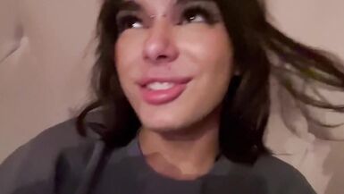 Femboy in Latex Takes 9-Inch Cock - 2 image