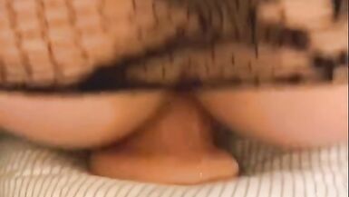 Cute sissy fuck her dildo until she cums - 6 image