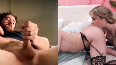 Dirty Talking Guy Watching TS Porn - 15 image