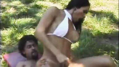 Lucky guy gets to fill the mouth and asshole of this tranny - 14 image