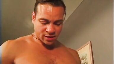 Redheaded big tit tranny loves to jerk her cock while fucked - 9 image