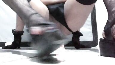 Slut Femboy Rides a Big Creamy Dildo (No Sound Video) - 5 image