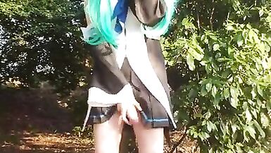 Yamakaze Japanese Cosplay Public Masturbation - 10 image