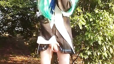 Yamakaze Japanese Cosplay Public Masturbation - 14 image