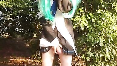 Yamakaze Japanese Cosplay Public Masturbation - 15 image