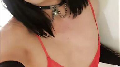 The Little Sissy in Red Bodysuit - 1 image