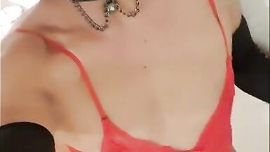 The Little Sissy in Red Bodysuit - 14 image