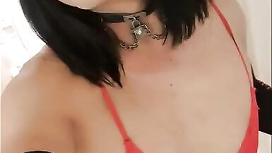 The Little Sissy in Red Bodysuit - 5 image