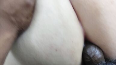 BBW Tranny Barebacked by BBC and Gets Cummed On POV - 10 image