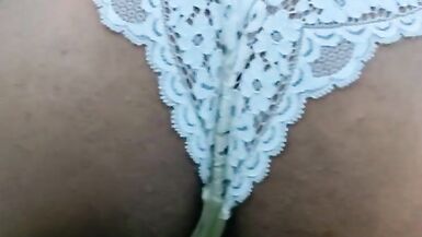 Crossdresser in White Lingerie outdoor - 13 image