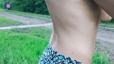 Sissy exposing in public and gets Caught! - 14 image