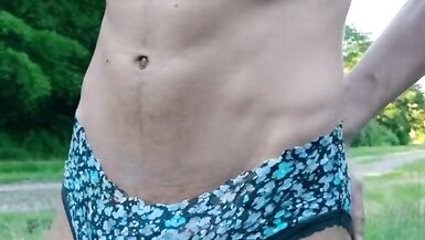 Sissy exposing in public and gets Caught! - 3 image