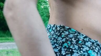 Sissy exposing in public and gets Caught! - 5 image