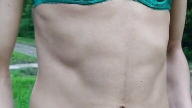 Sissy exposing in public and gets Caught! - 8 image