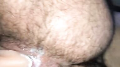 FTM boy creams all over wall dildo