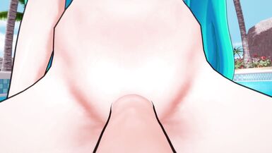 Futa Hatsune Miku Sex at the resort Taker POV - 3 image