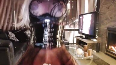 TS Melissa Glamour PVC Corset Play & Tease - 3 image