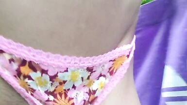 Sissy and chubby walking in the park - 8 image