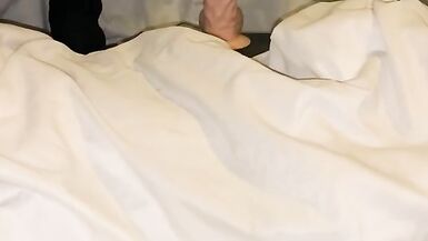 Tiny trans slut riding a big dildo in heals getting her ass ready for fucking - 10 image