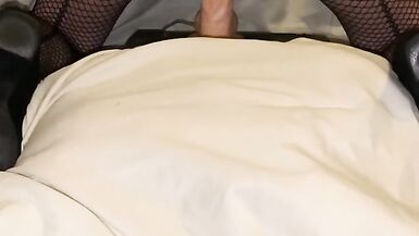 Tiny trans slut riding a big dildo in heals getting her ass ready for fucking - 15 image