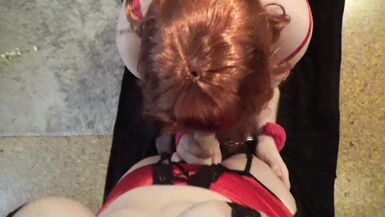 CHAINED FEMINIZED SISSY GETS PEGGED HARD WITH A VIBRATING STRAPON