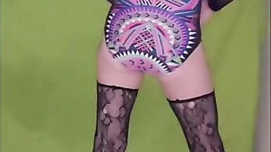 Playing and teasing in my new swimsuit