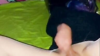 Destroyed my white pantyhose to ride my 12 inch monster - 15 image