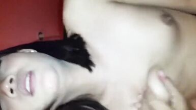 Pretty ladyboy gets fucked and cums - 11 image