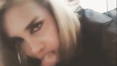 Big Tits Transgender hooker fuck and suck her clients - 12 image