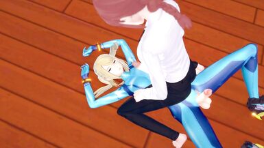 Futa Makima X Futa Samus Swap fuck - 4 image