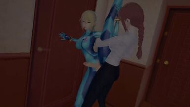 Futa Makima X Futa Samus Swap fuck - 7 image