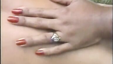 Two horny dudes have a good time with busty redhaired Brazil - 8 image