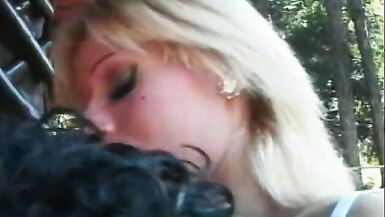 Pretty blonde tranny with nice tits and ass enjoys fucking - 7 image