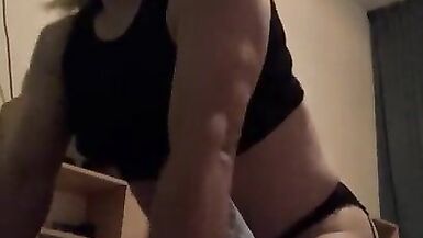 Busy with pillow and dildo - 8 image