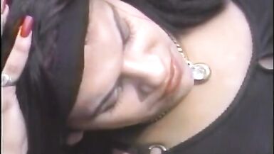 Tranny slut gives head while getting her cock deep throated - 13 image