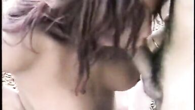 Tranny slut with amazing tits gets her asshole fingered - 6 image