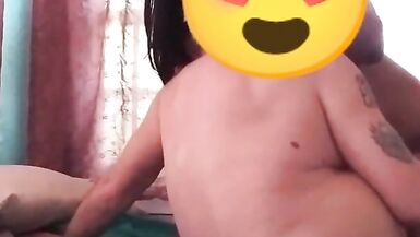 Thick TS Woman Fucking White Guy - 4 image