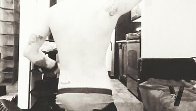 FTM Strips for you. My toy shoots out my tight boypussy. Anal bead fun too... - 3 image