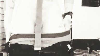 FTM Strips for you. My toy shoots out my tight boypussy. Anal bead fun too... - 4 image