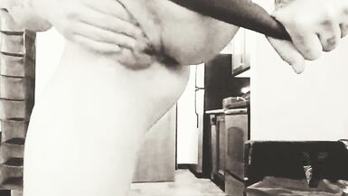 FTM Strips for you. My toy shoots out my tight boypussy. Anal bead fun too... - 5 image