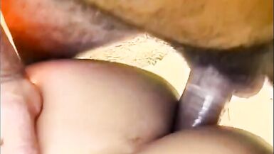 Pretty fair-haired t-girl in sexual red outfit enjoys dancin - 13 image