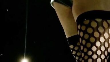 Sexy Ass Tight Jean Shorts and Fishnets on public display Hot Sissy Ts