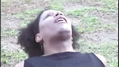 Cougar ebony transexuel fuckd by latino twink in forest - 12 image