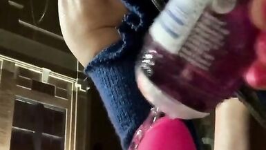 WALGREENS, DOWNTOWN, CRAZY PUBLIC SLUTTY SISSY, PUBLIC EXHIBITIONIST TS CROSSDRESSER - 2 image