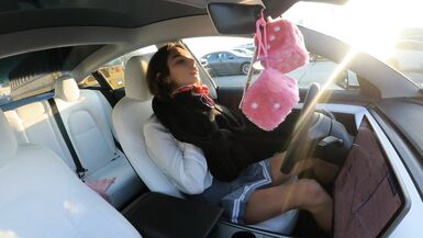 Hot student drives to school and thinks about professor.. - 12 image