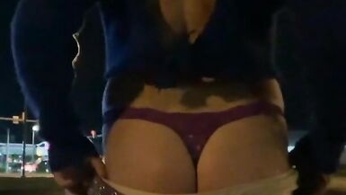 HOT Tight Ass Khaki Shorts Roadside Anal Dildo Cars Trucks INSATIABLE PUBLIC SLUT! - 4 image