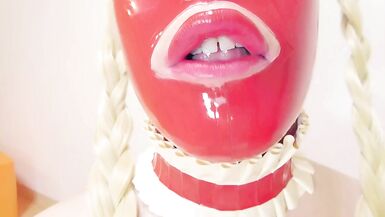 SISSY LATEX DOLL SERVICE PRACTICE - 12 image